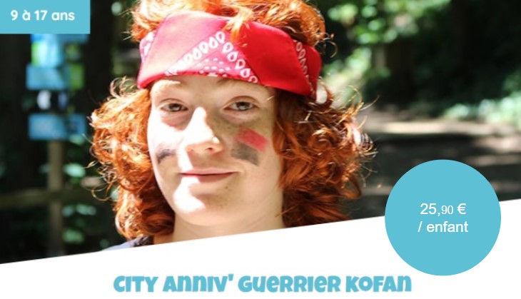 City Anniv' Guerrier Kofan (Formule pour 8 enfants)